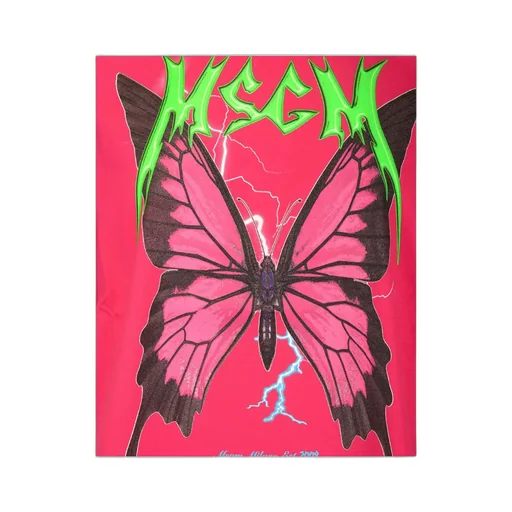 Butterfly Printed Big Profile T-Shirt
