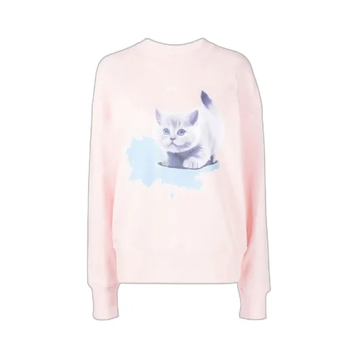 Cat-Print Sweatshirt