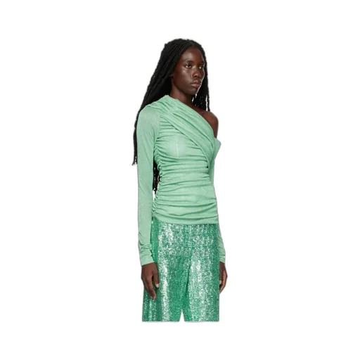 One-Shoulder Draped Top