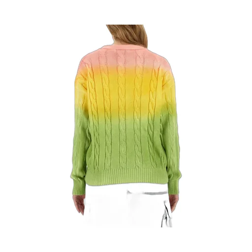 Tie-Dyed Knitted Cardigan