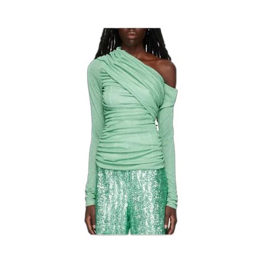 One-Shoulder Draped Top