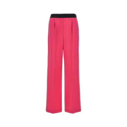 Logo-Waistband Wide-Leg Trousers