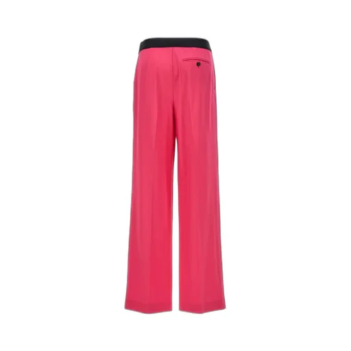 Logo-Waistband Wide-Leg Trousers