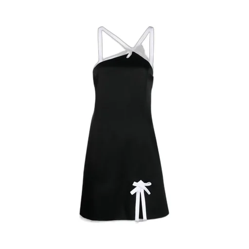 Contrast-Border Mini Dress