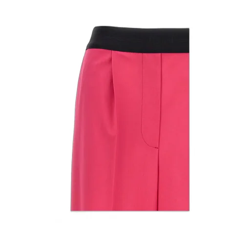 Logo-Waistband Wide-Leg Trousers