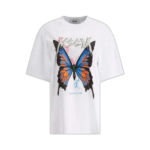 Butterfly Print Short Sleeve T-Shirt