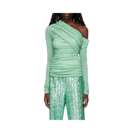 One-Shoulder Draped Top