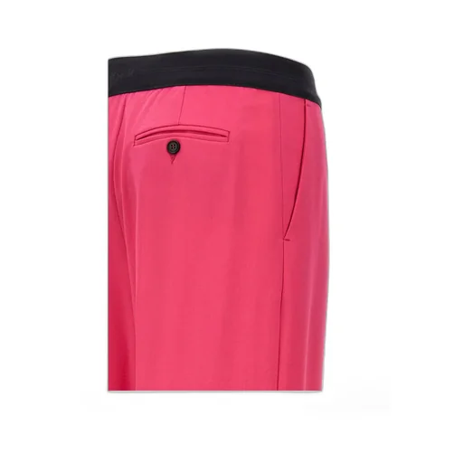 Logo-Waistband Wide-Leg Trousers