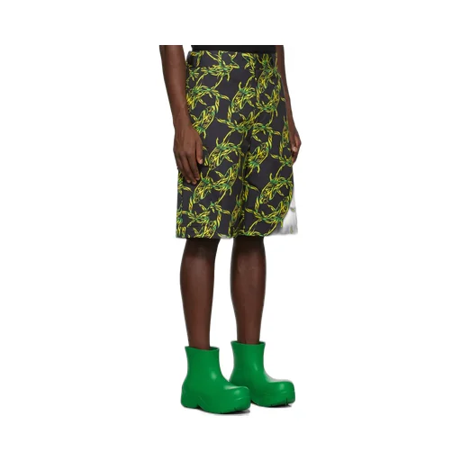 Shark-Print Cargo Shorts