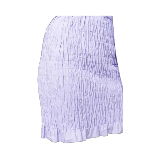 Shirred-Effect Mini Skirt