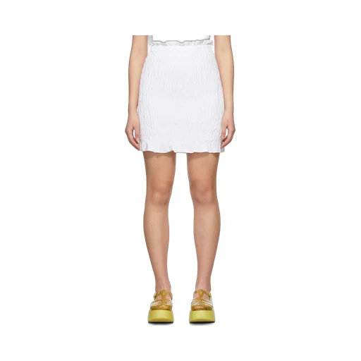 Logo Pleated Skirt