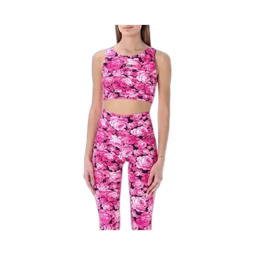 Floral Print Cropped Tank Top