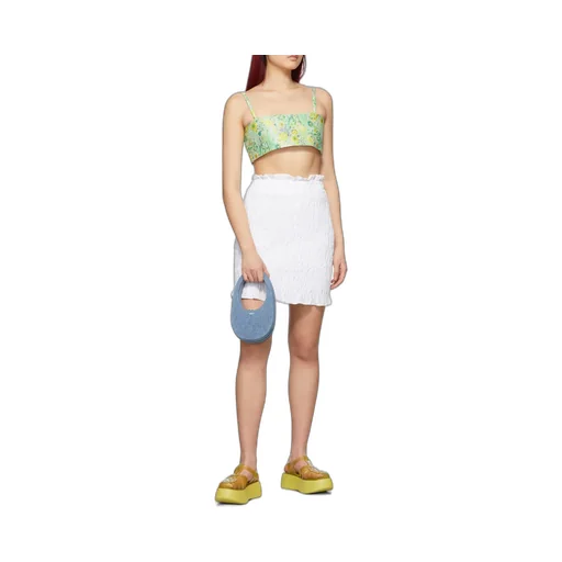 Logo Pleated Skirt