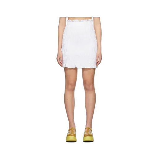 Logo Pleated Skirt