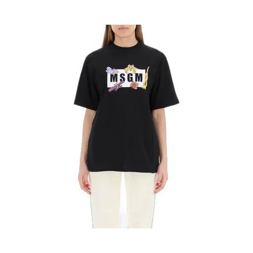 Round Collar Logo T-Shirt