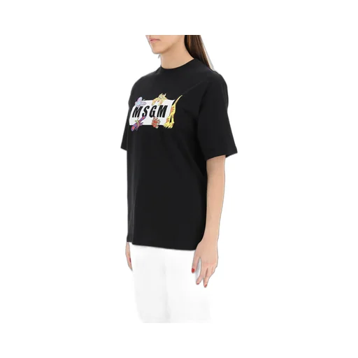 Round Collar Logo T-Shirt