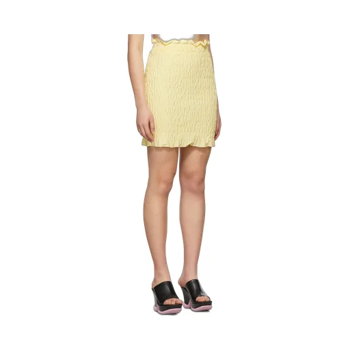Logo Pleated Skirt