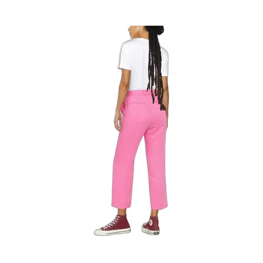 Straight-Leg Cropped Tailored Trousers