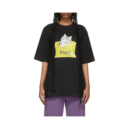 Oversized Kitty Cotton T-Shirt
