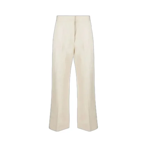 Cropped Straight-Leg Trousers