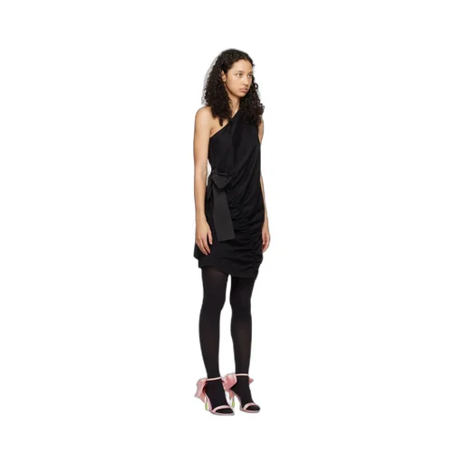 One-Shoulder Gathered Detailed Mini Dress