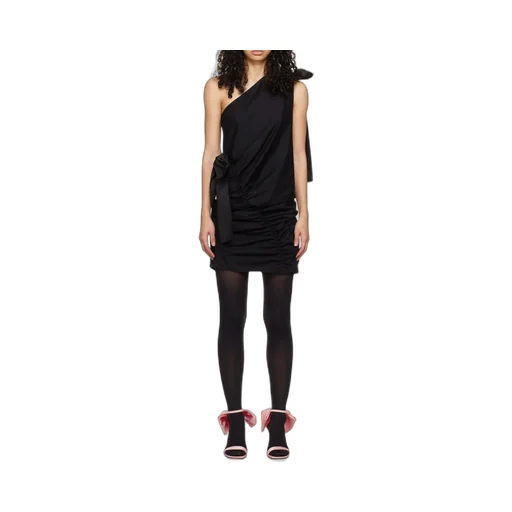 One-Shoulder Gathered Detailed Mini Dress