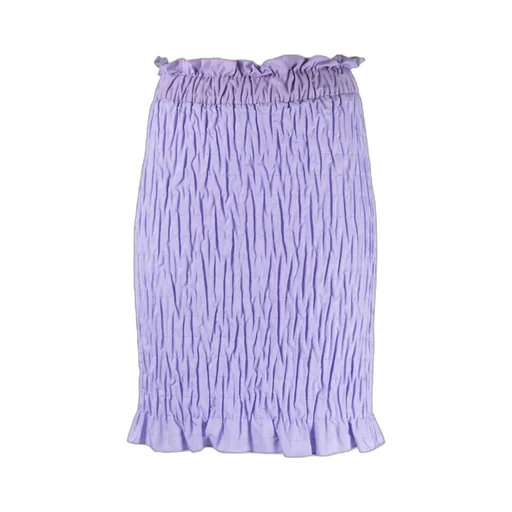 Shirred-Effect Mini Skirt