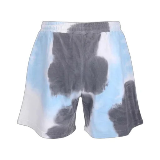 Tie-Dyed Elastic Waist Shorts
