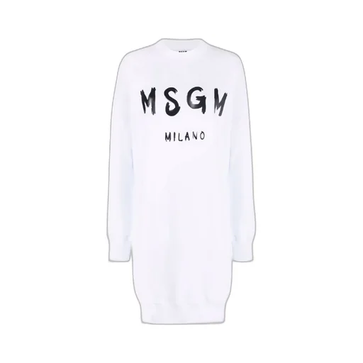 Logo-Print Cotton Jumper Dress