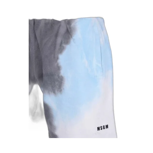 Tie-Dyed Elastic Waist Shorts