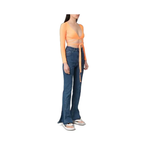 Cropped V-Neck Top