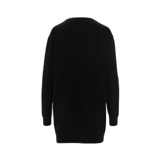 Logo-Print Bear-Motif Sweater Dress