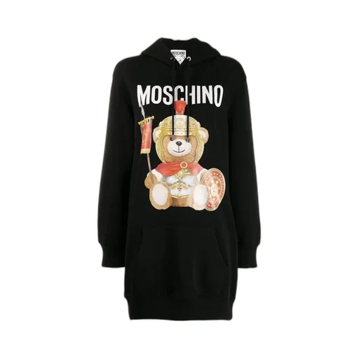 Logo Printed Long-Style Sweater Dress