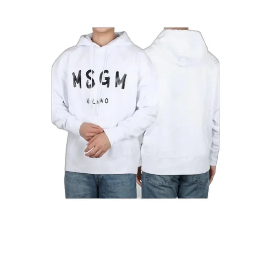 Logo Print Pullover Hoodie