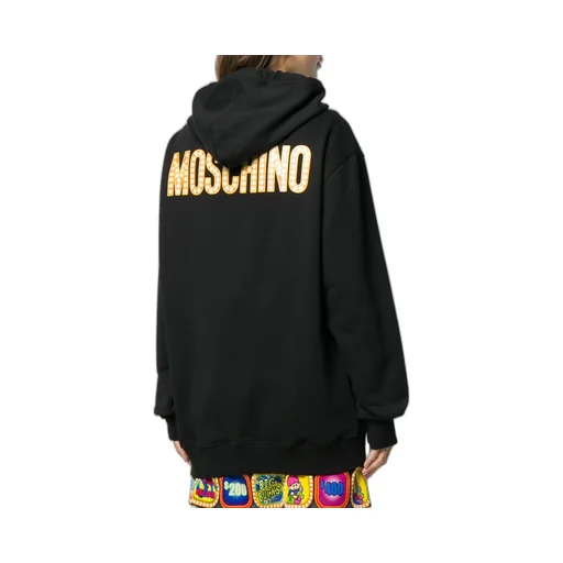 Cartoon Logo Printed Hooded Sweater