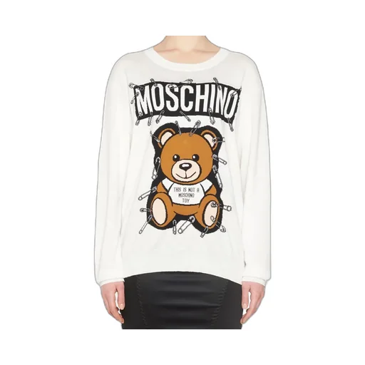 Bear Pin Wool Knitted Pullover