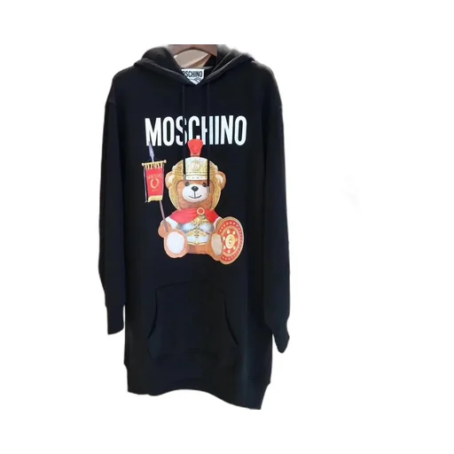 Logo Printed Long-Style Sweater Dress