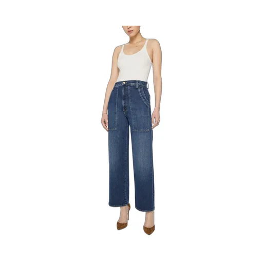 Large Bag Denim Trousers