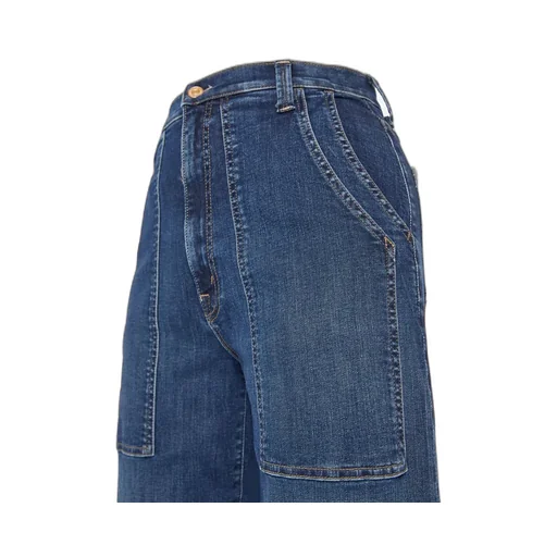 Large Bag Denim Trousers