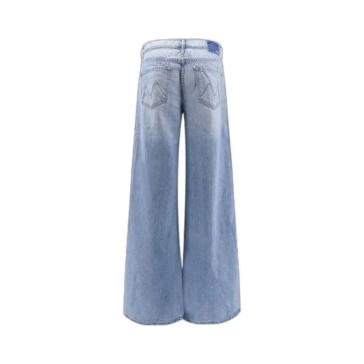 Logo Patch Wide Leg Jeans