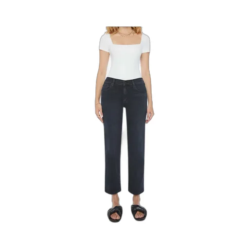 Straight Leg Cropped Jeans