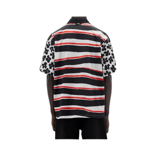 Mixed-Print Poplin Shirt