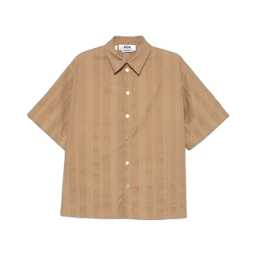 Embroidered Striped Shirt