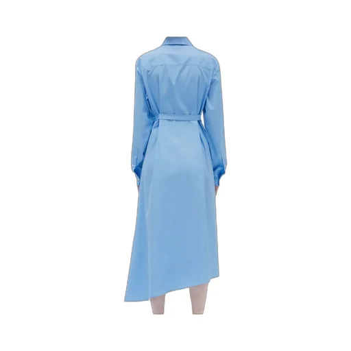 Belted Asymmetric Hem Dress