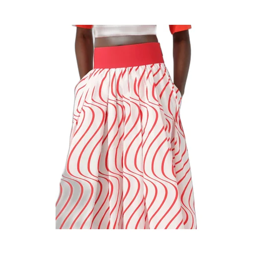 Printed Pleated Skirt
