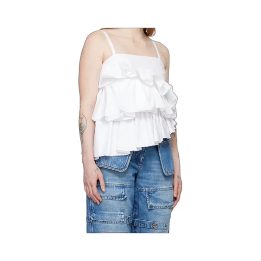 Asymmetric Ruffled Top