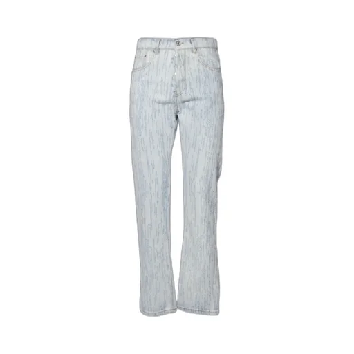 Stitch Detailed Straight-Leg Jeans