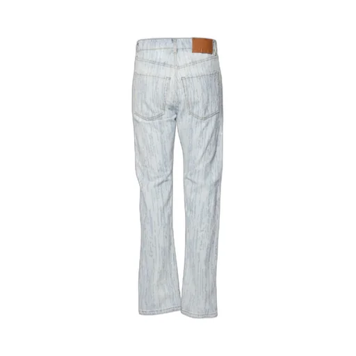 Stitch Detailed Straight-Leg Jeans
