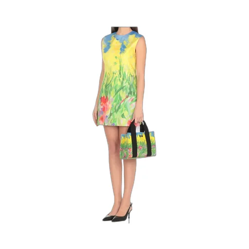 Printed Sleeveless Mini Dress