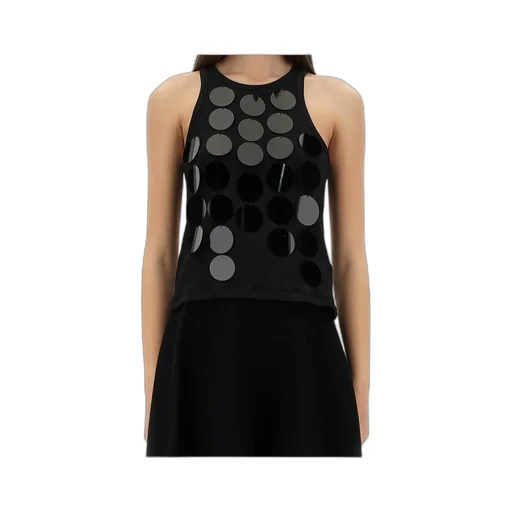 Chainmail-Effect Sleeveless Tank Top